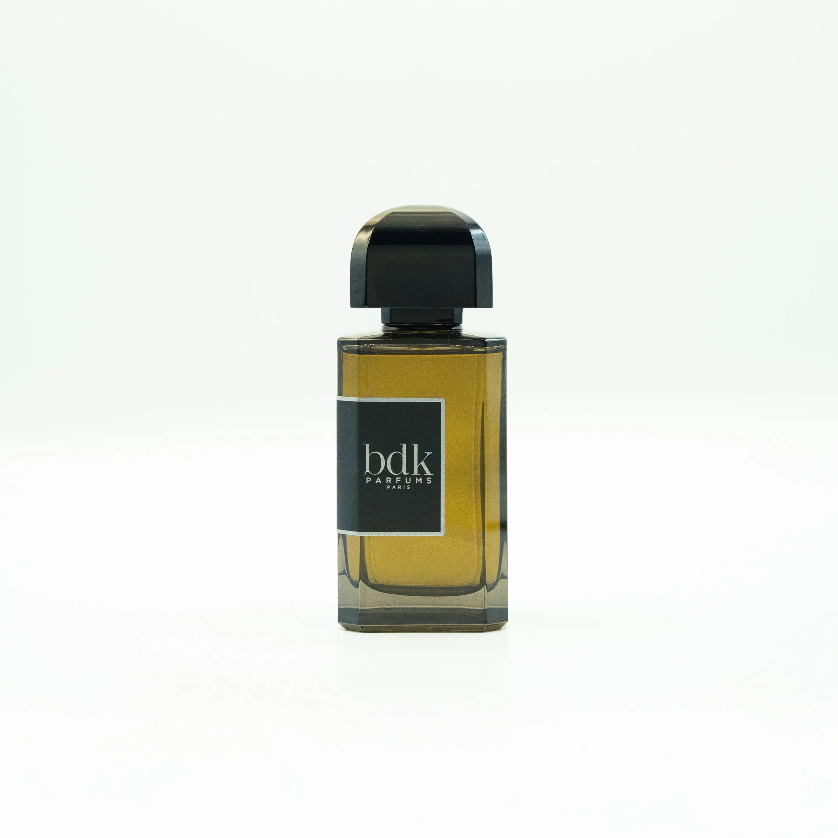 Perfume bottle with 'bdk parfums' label on a white background