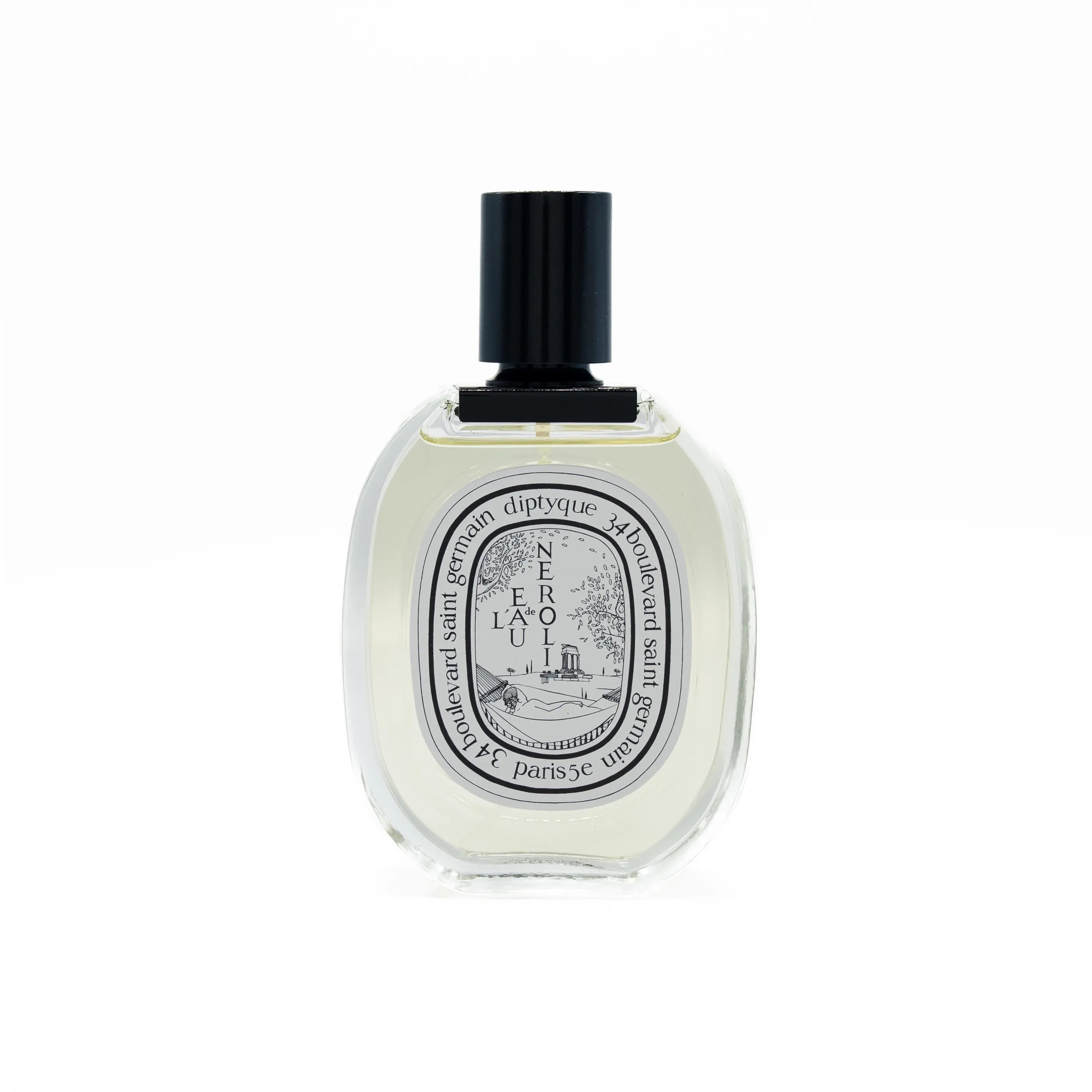 Diptyque perfume bottle on a white background