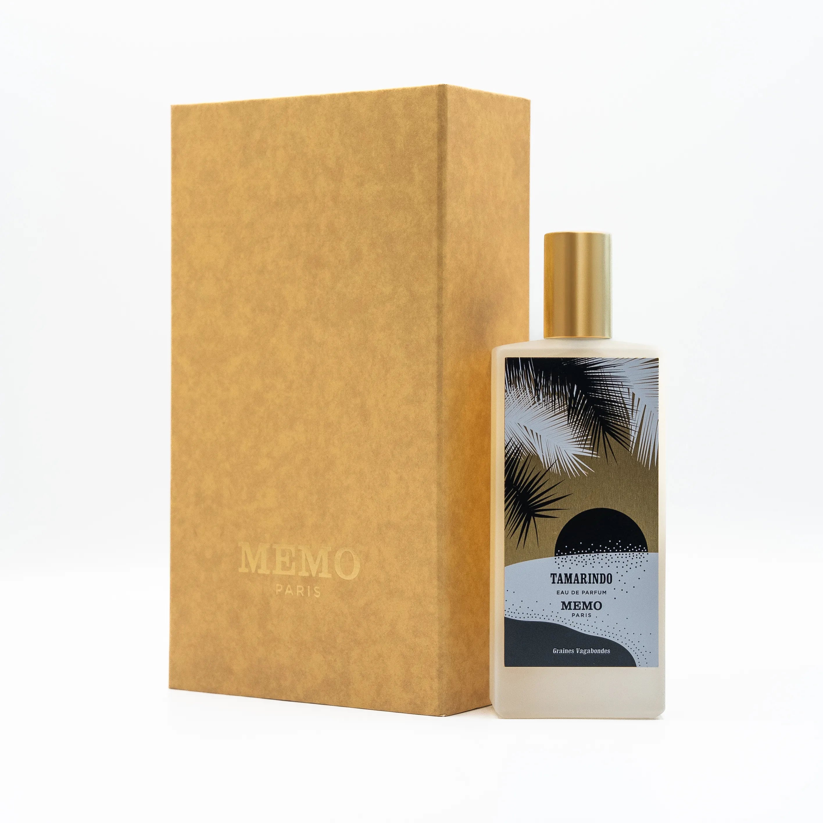 Memo Tamarindo perfume bottle with packaging on a white background